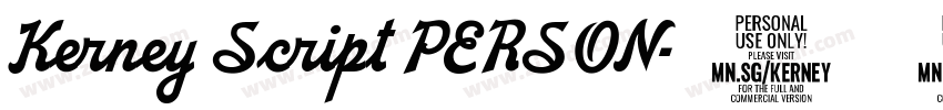 Kerney Script PERSON字体转换